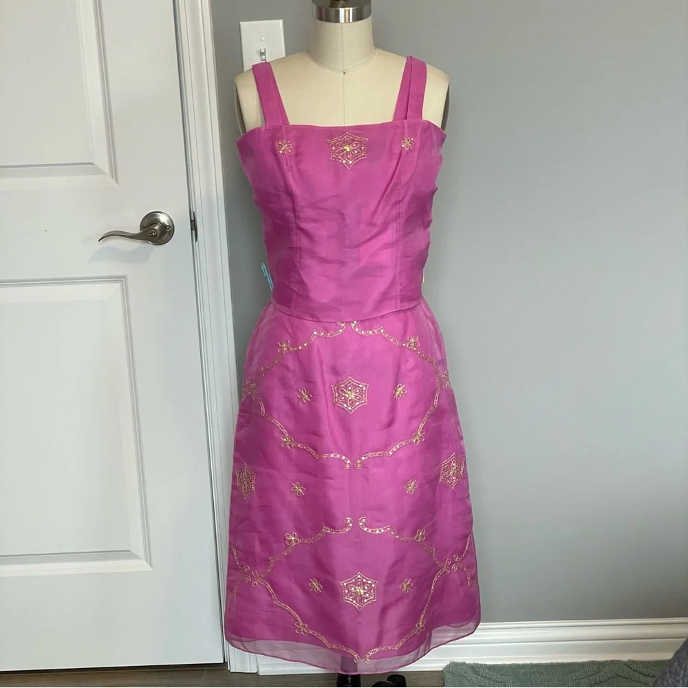 Ann Taylor Vintage, 100% Silk 3pcs Evening Wear (w/Matching Shawl) Size: 2